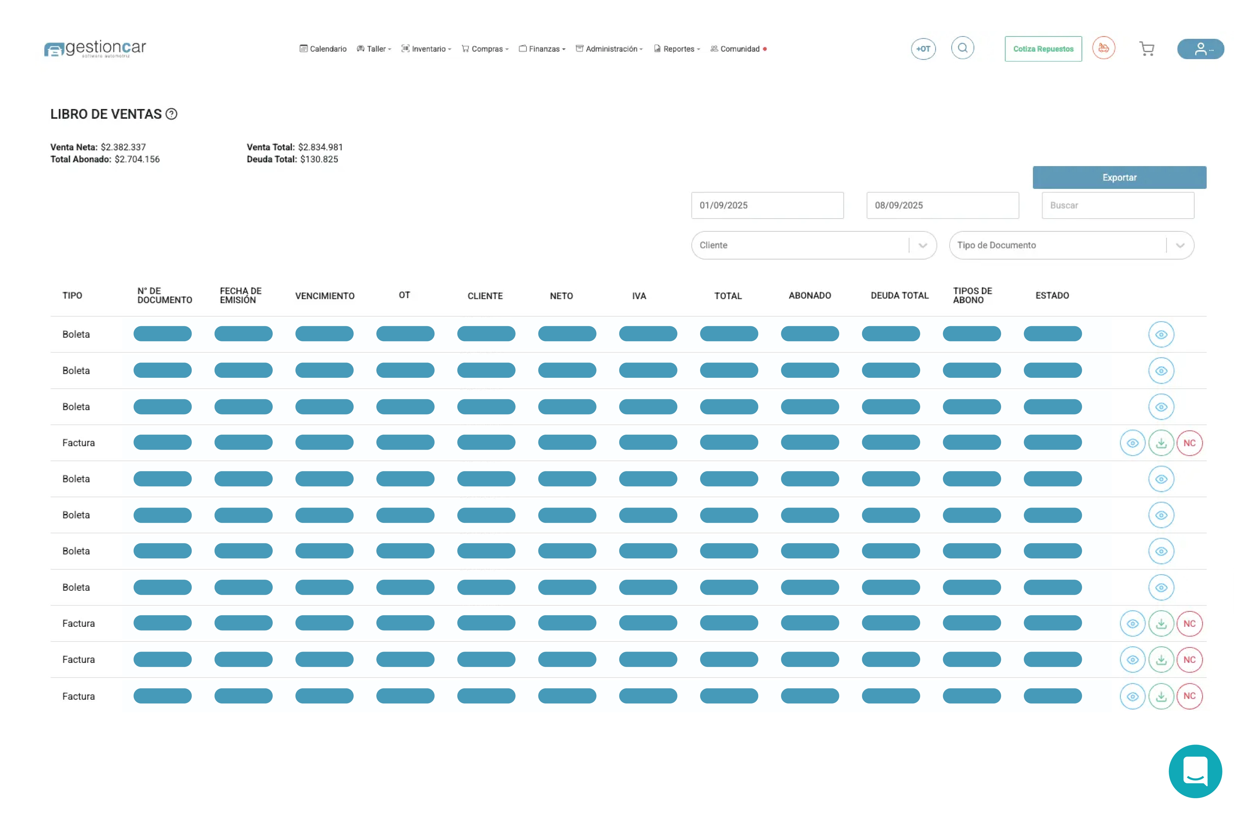 Captura de pantalla de Reportes y Certificaciones Automáticas